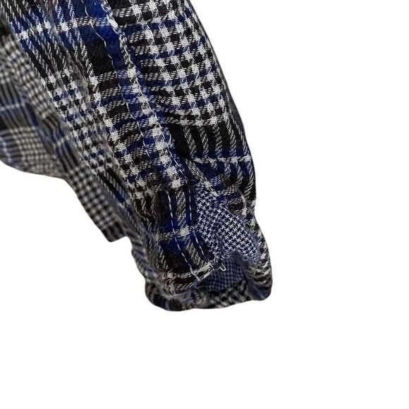 SCOTCH & SODA Men’s Plaid Flannel Button Front Shirt Blue White XL - Picture 4 of 10